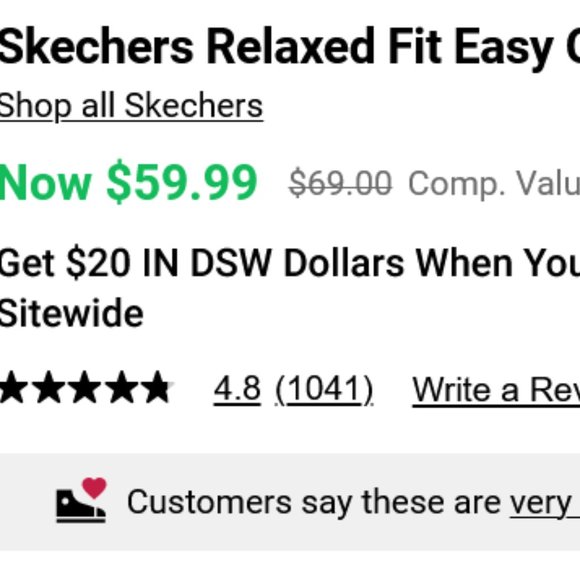 $3 w purchase/ Sketchers Relaxed Fit Clog 7 GUC - Picture 4 of 13